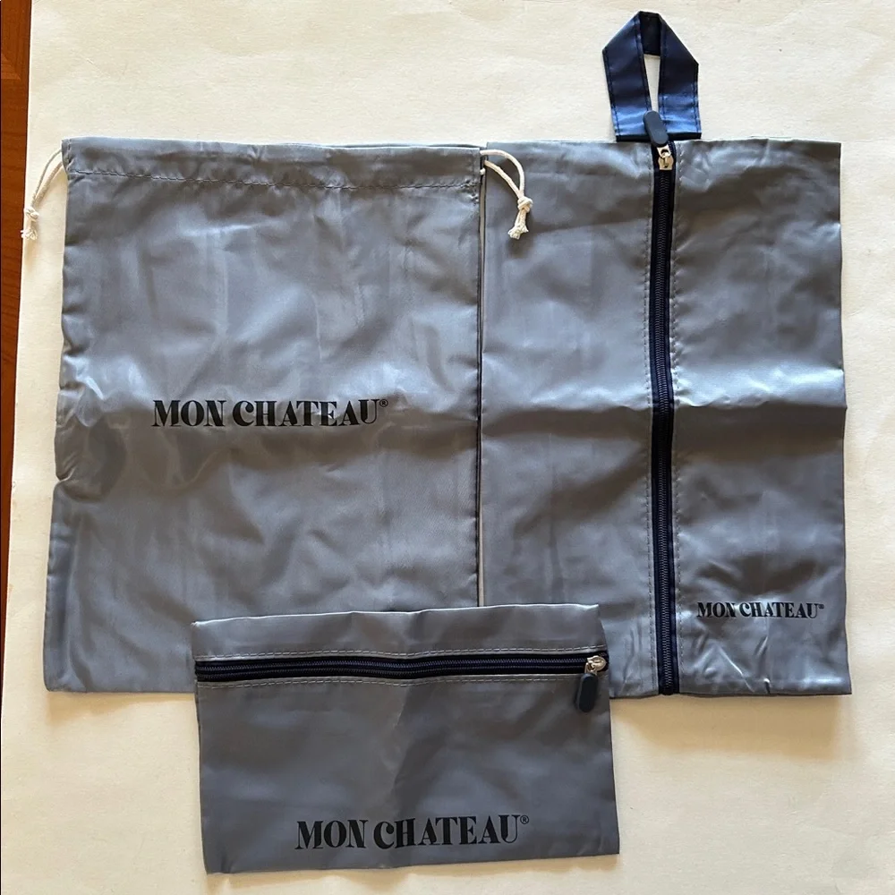 MonChateau Luxury Collection Packing Cube Set (6) – Gray – Travel Organizer